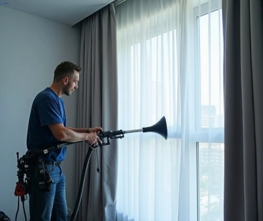 Professional commercial curtain cleaning process equipment Matty Curtain Cleaning richmond-lowlands-nsw